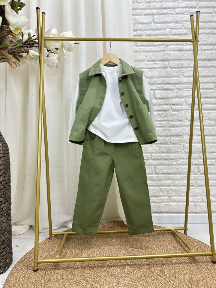 Yelekli Yeşil Takım 6-7 YAŞ