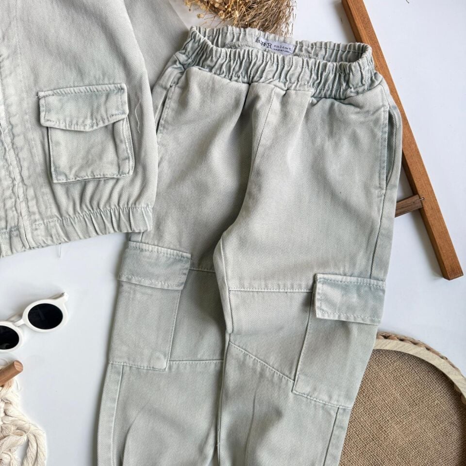 Gri 3'Lü Kargo Çepli Takım 9-10 YAŞ