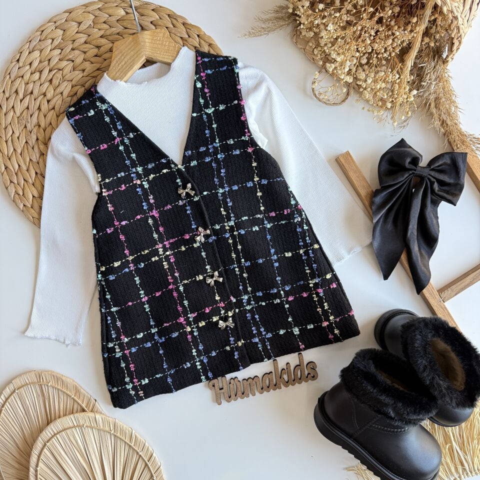 Tüvit Kumaşlı Elbise 7-8 YAŞ