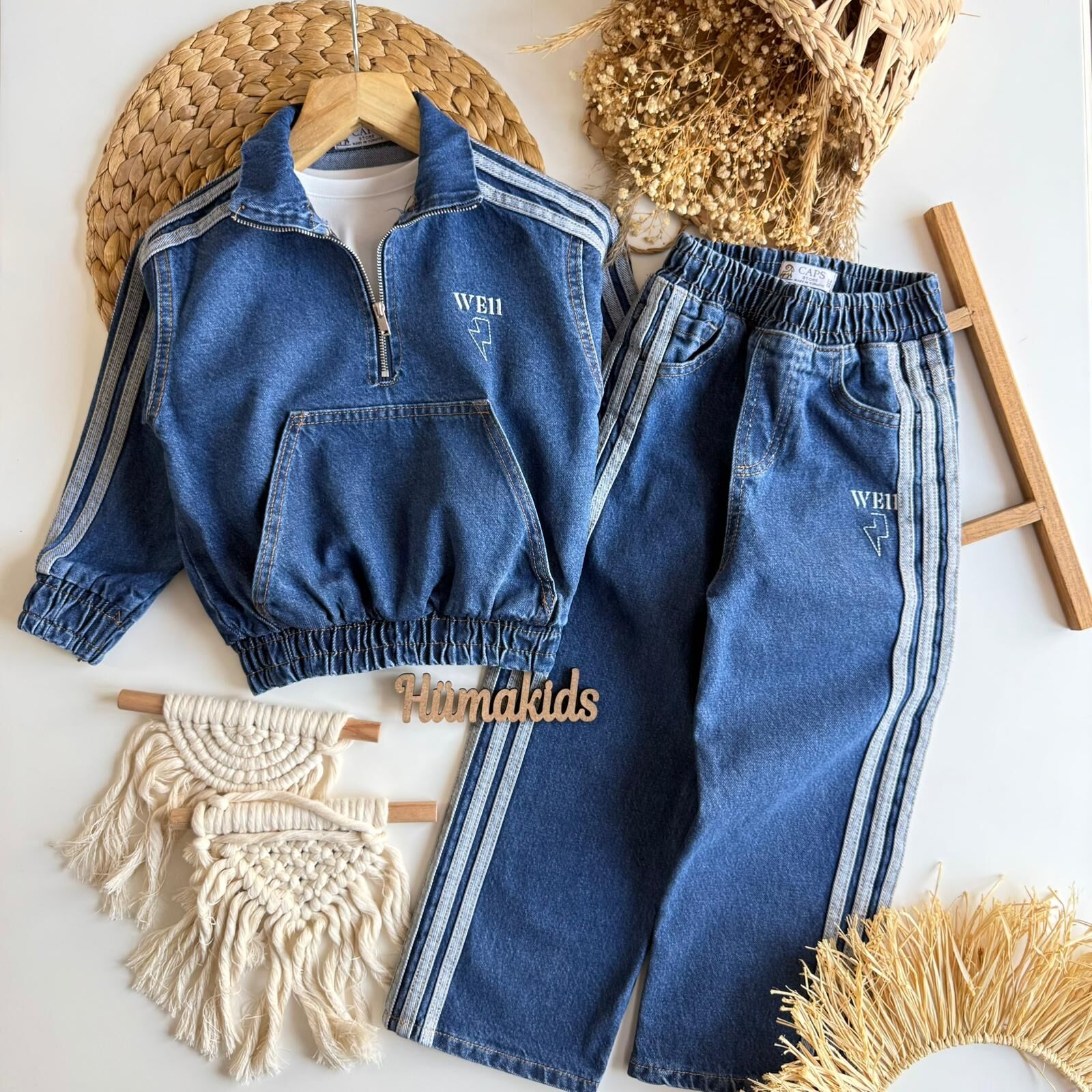 Denim Dik Yaka Takım 9-10 YAŞ