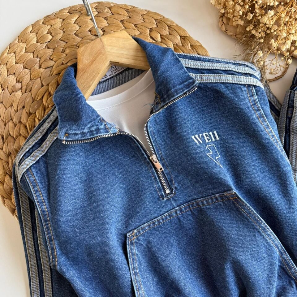 Denim Dik Yaka Takım 9-10 YAŞ