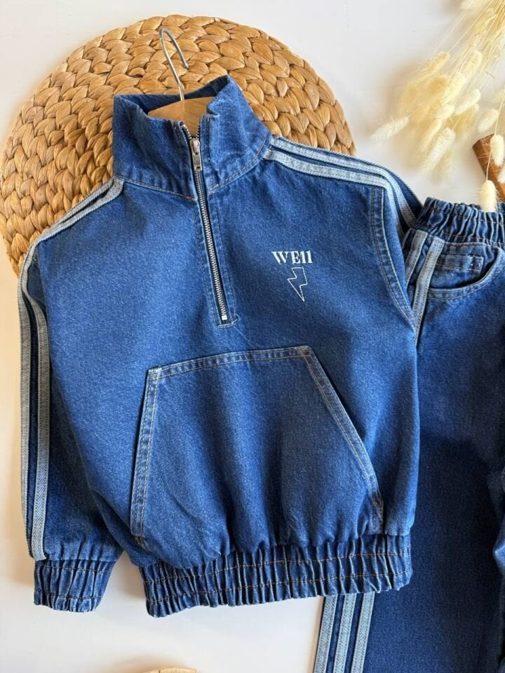 Denim Dik Yaka Takım 9-10 YAŞ