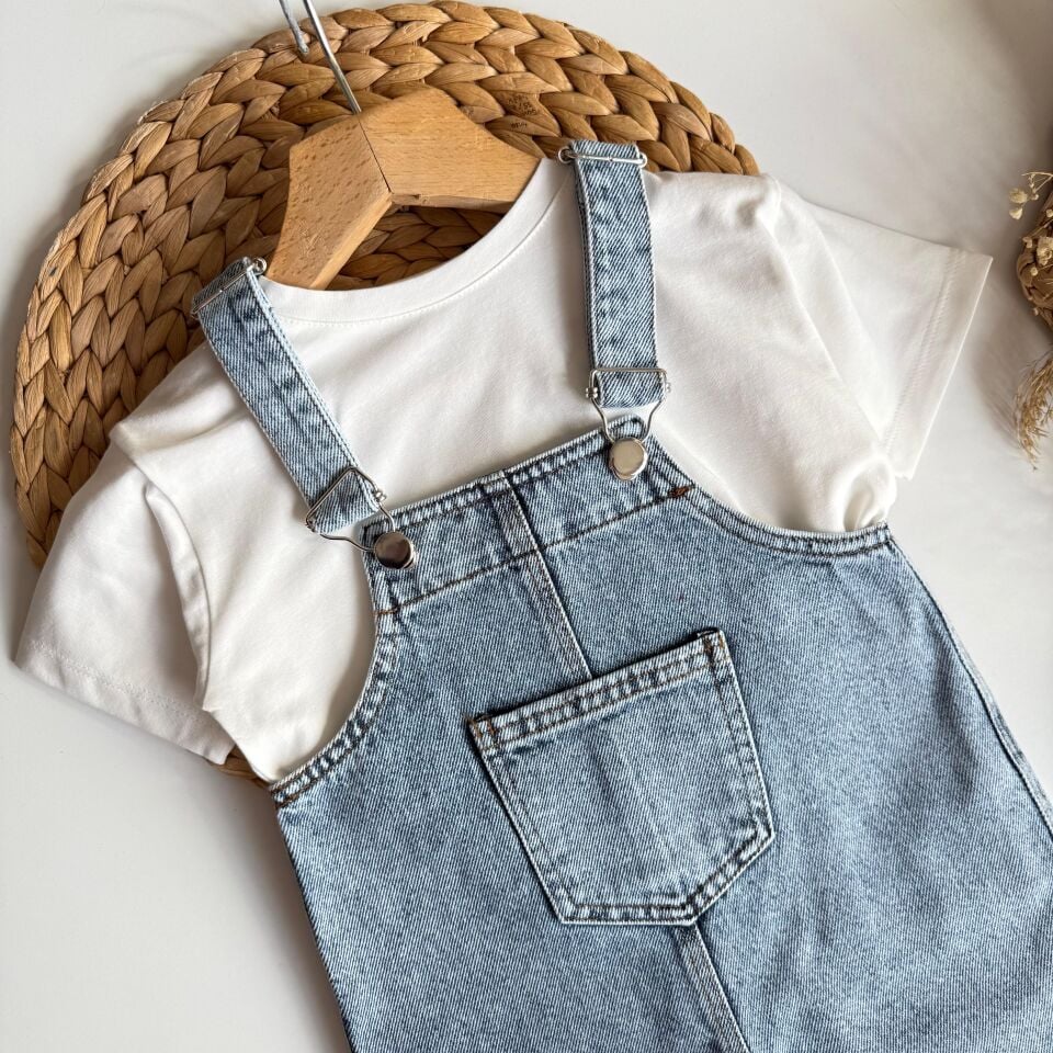Denim Uzun Salopet 6-7 YAŞ