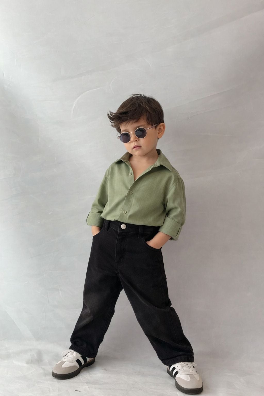 Denim Pantolon Gömlek Takım 4-5 YAŞ