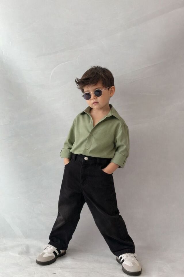 Denim Pantolon Gömlek Takım 9-10 YAŞ