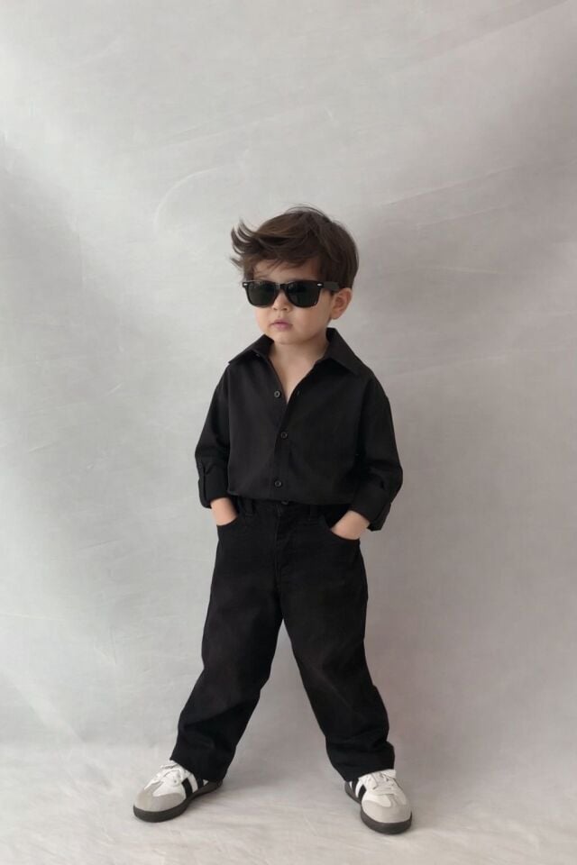 Denim Pantolon Gömlek Takım 9-10 YAŞ