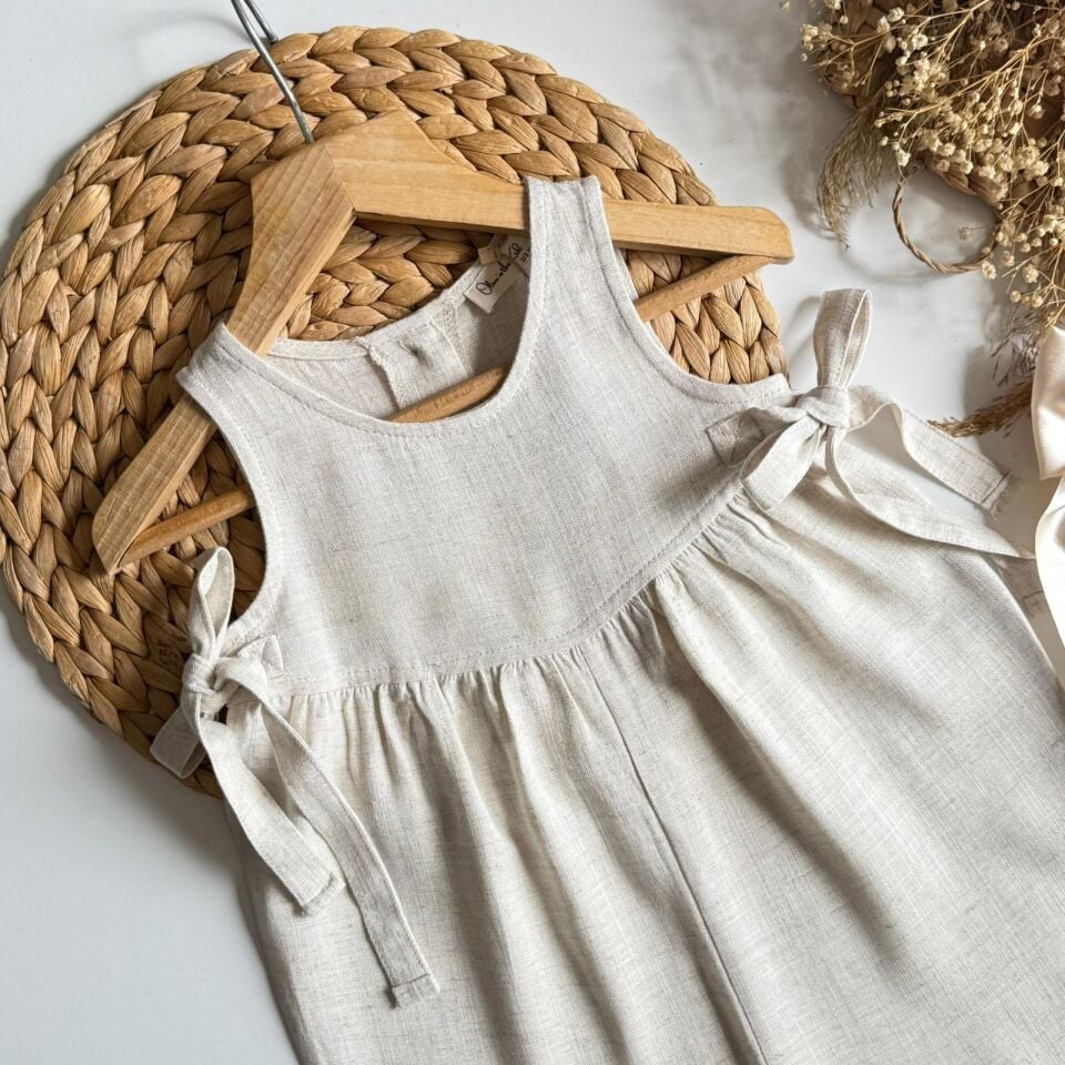 %100 Keten Salopet 5-6 YAŞ