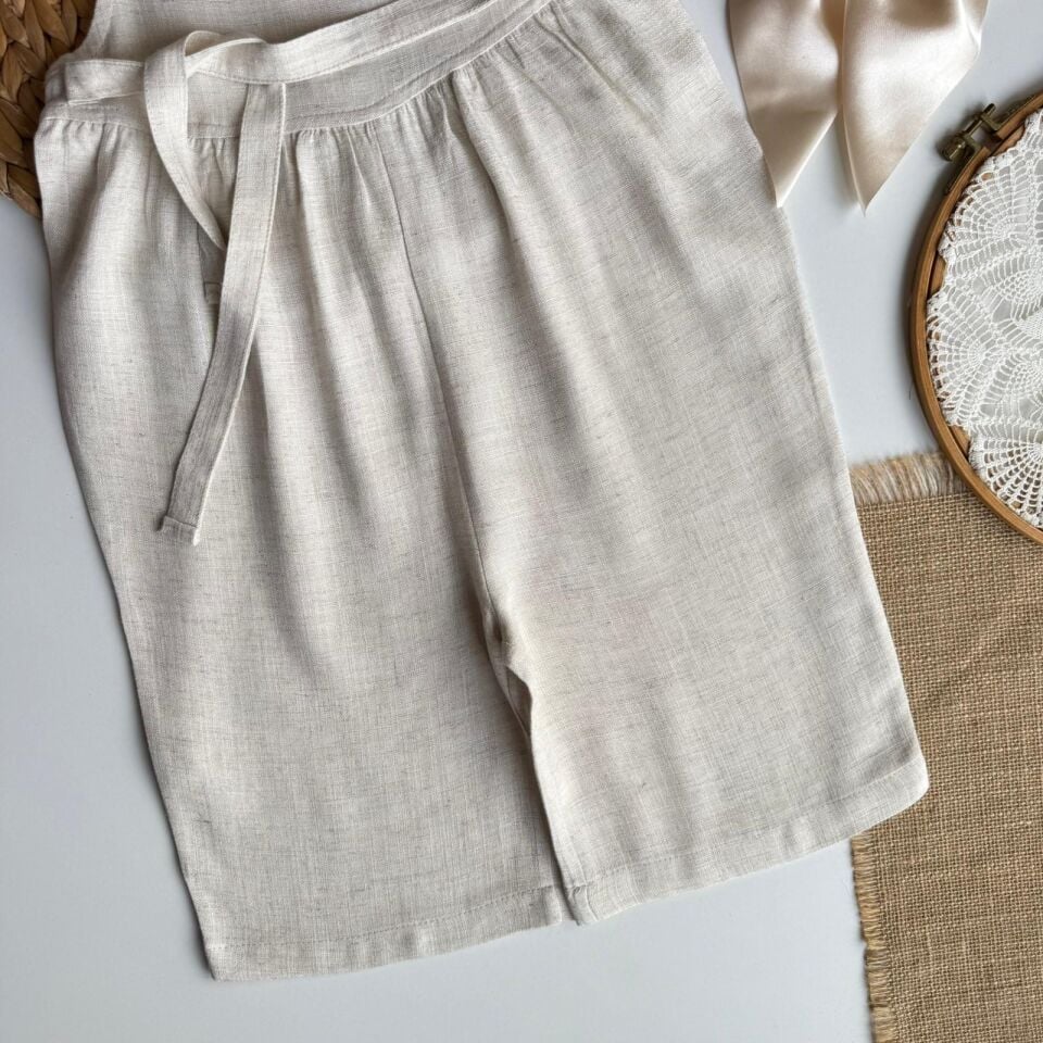 %100 Keten Salopet 6-7 YAŞ