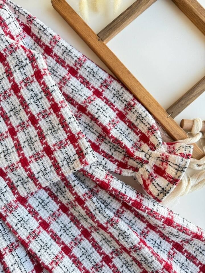 Ceket-Jile Ekose Elbise 9-10 YAŞ