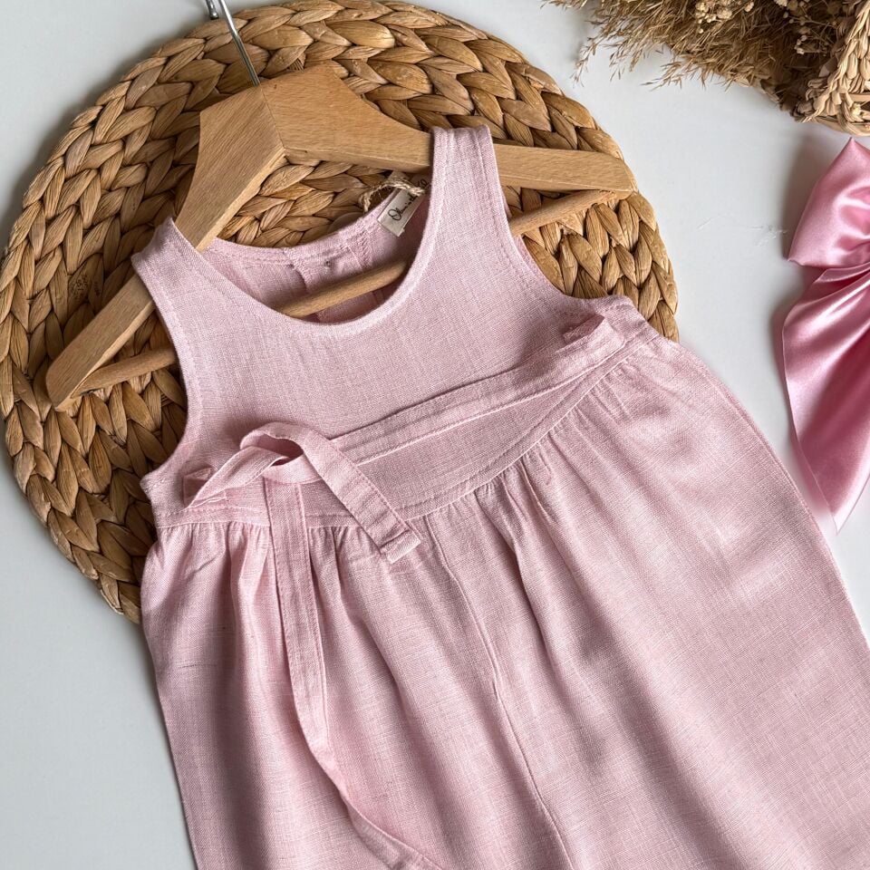 %100 Keten Salopet 6-7 YAŞ