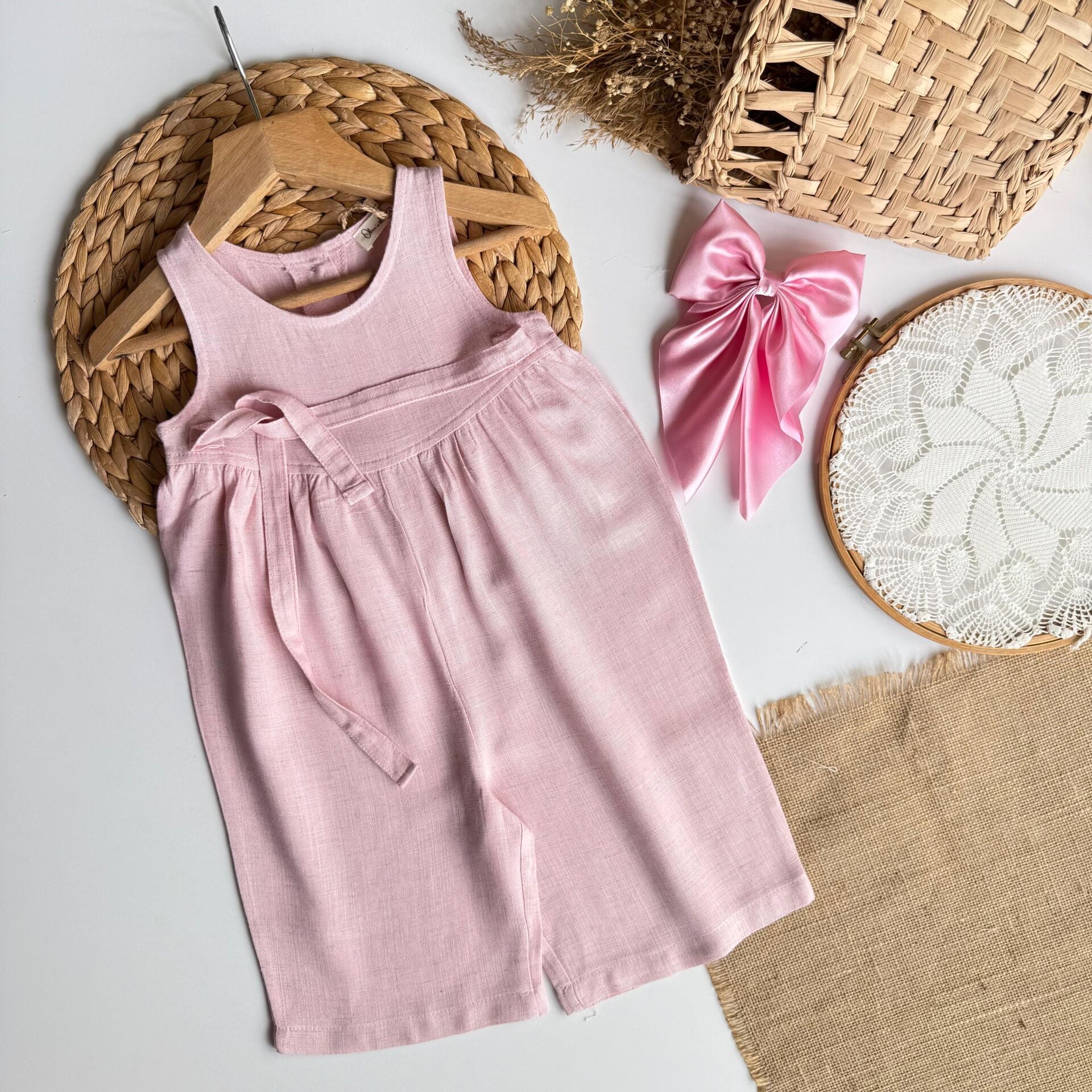 %100 Keten Salopet 6-7 YAŞ