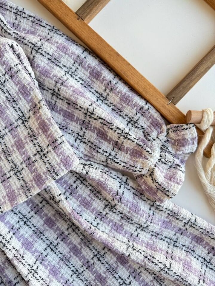 Ceket-Jile Ekose Elbise 9-10 YAŞ