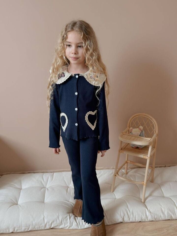 İspanyol Paça Lacivert Takım 11-12 YAŞ