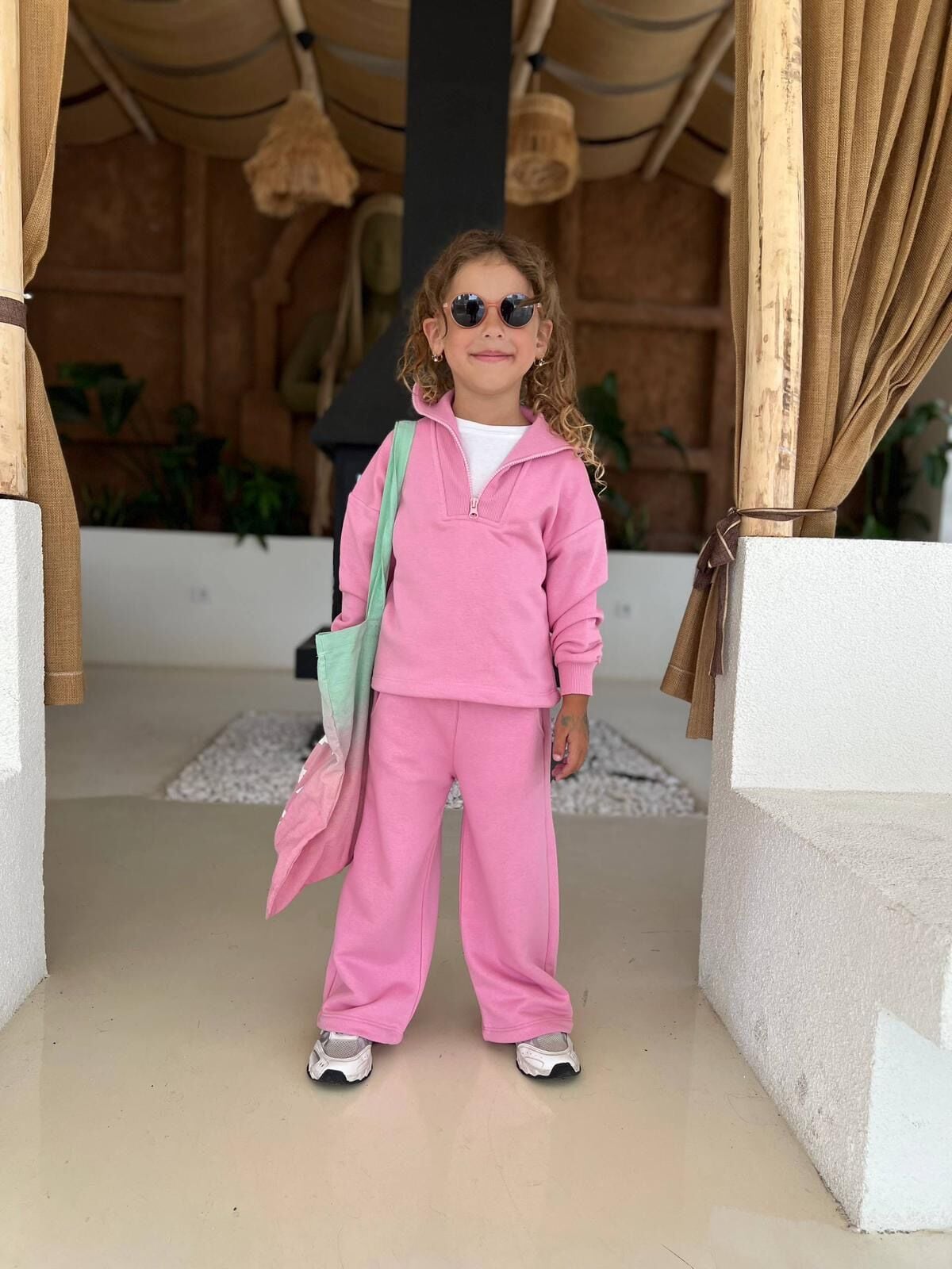 Lastikli Pembe İkili Takım 9-10 YAŞ