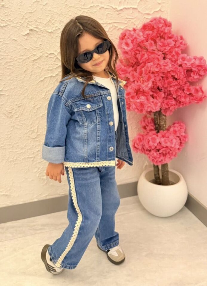Denim Ceketli Takım 9-10 YAŞ