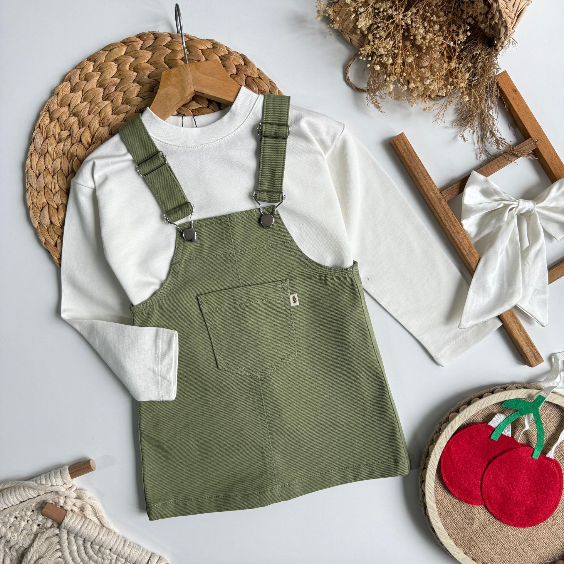 Gabardin Yeşil Jile 6-7 YAŞ