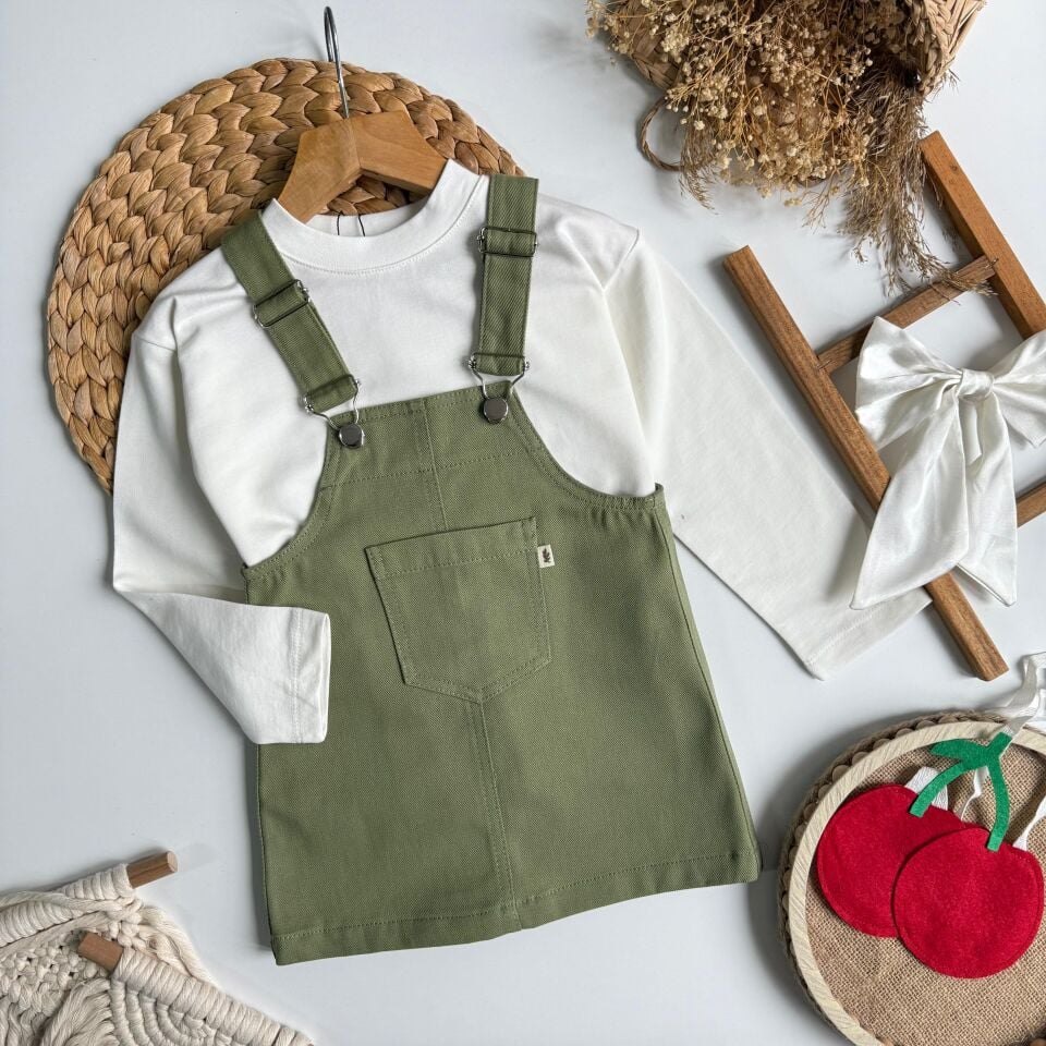 Gabardin Yeşil Jile 6-7 YAŞ