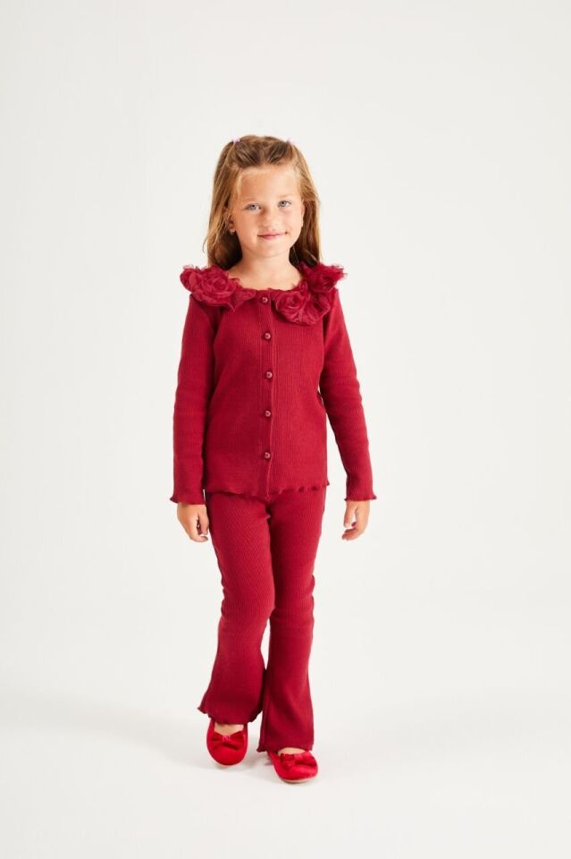 Özel Seri Bordo Güllü Takım 3-4 YAŞ