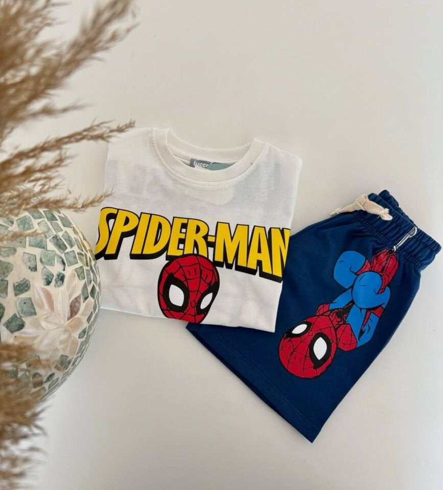 Spiderman Baskılı Takım 3-4 YAŞ