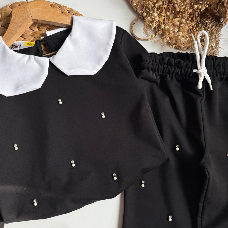 Bebe Yaka Taşlı Takım 9-10 YAŞ