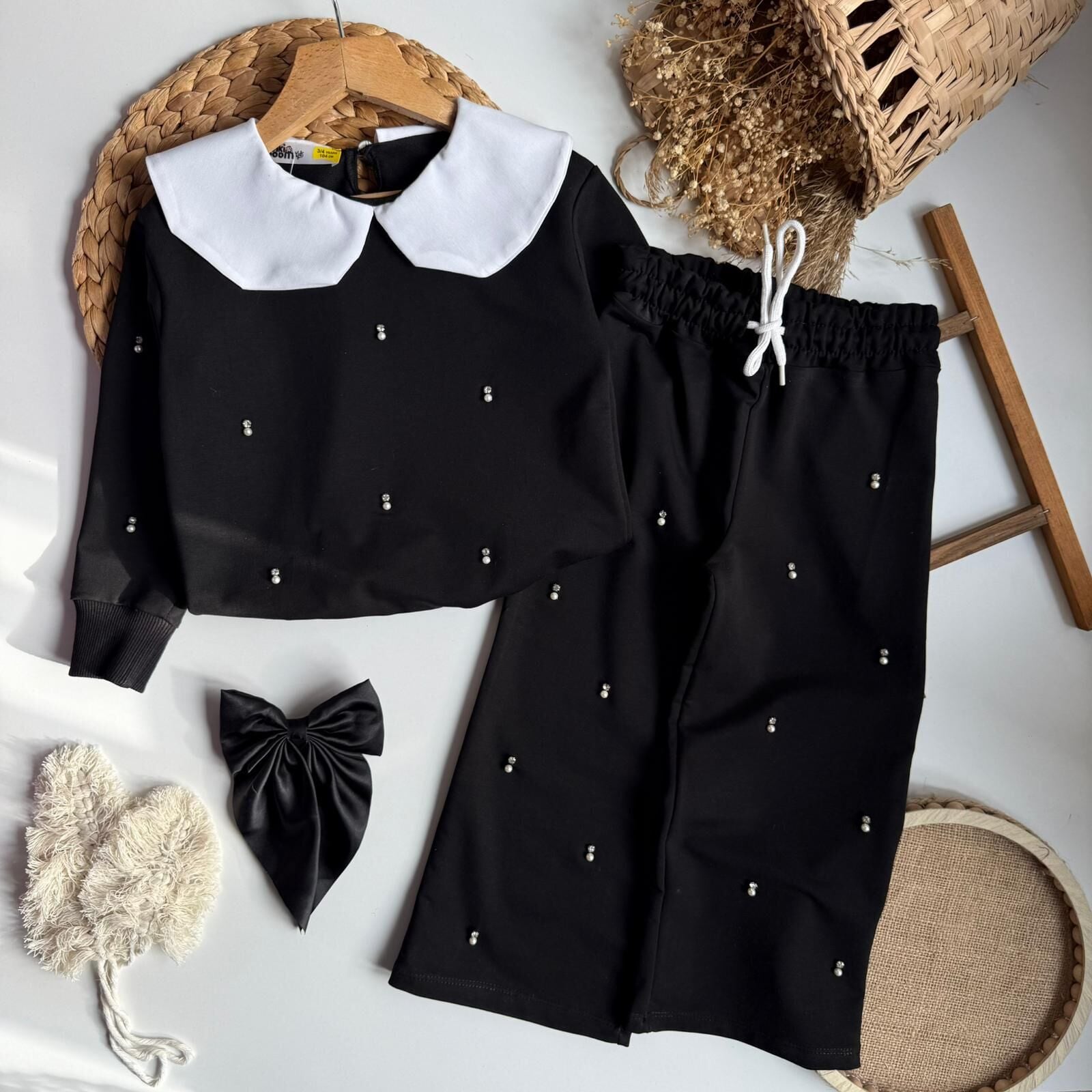 Bebe Yaka Taşlı Takım 9-10 YAŞ