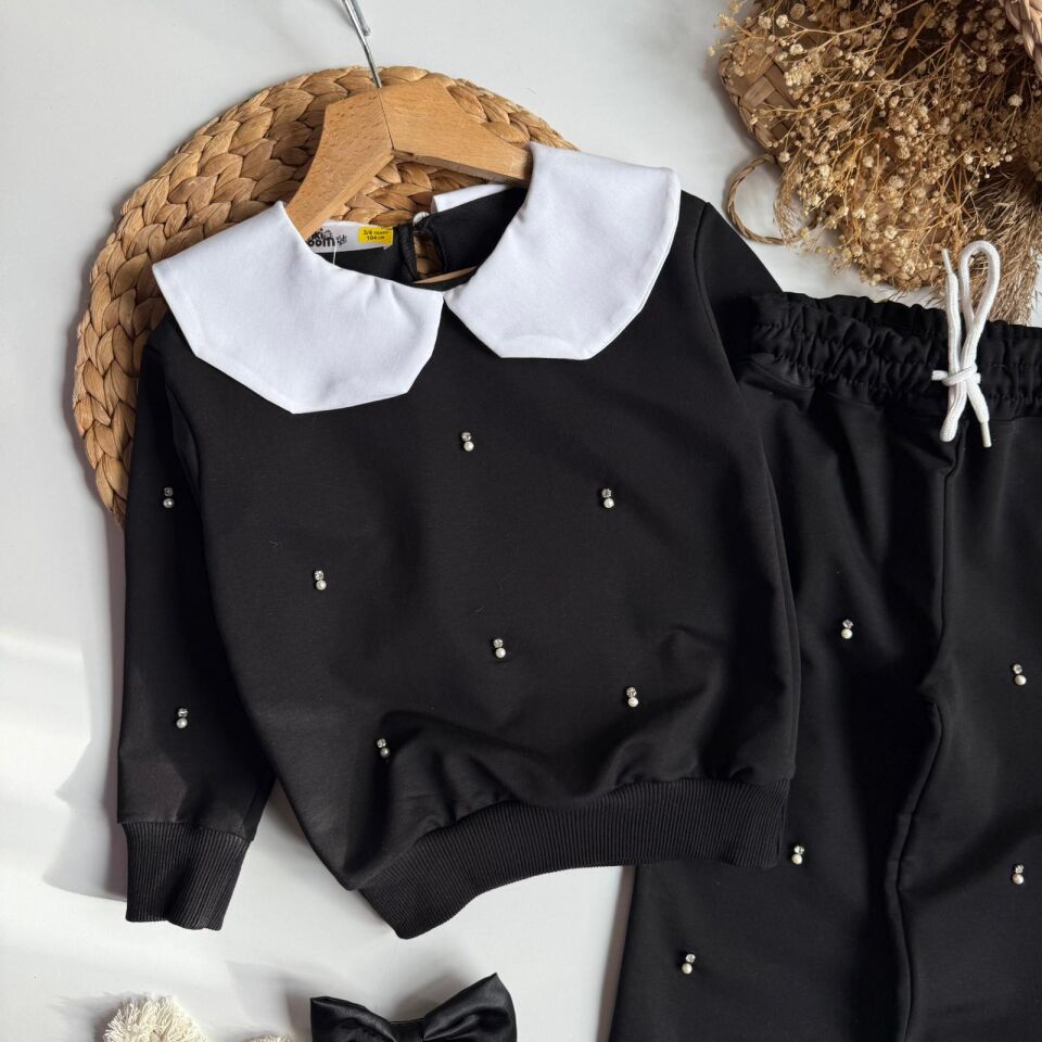 Bebe Yaka Taşlı Takım 9-10 YAŞ