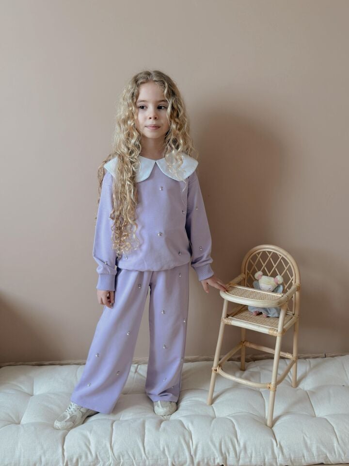 Bebe Yaka Taşlı Takım 9-10 YAŞ