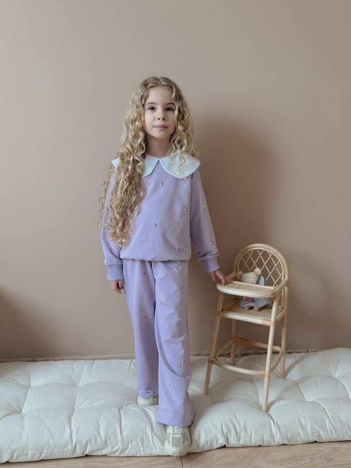 Bebe Yaka Taşlı Takım 9-10 YAŞ