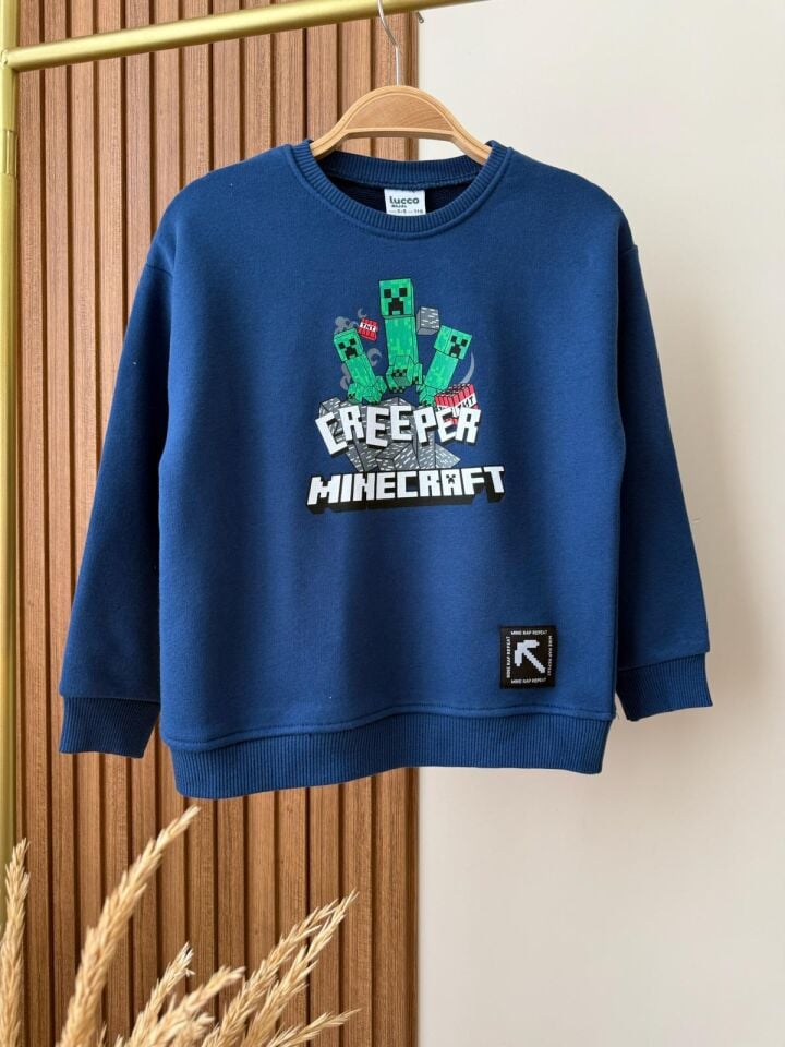 MineCraft Baskılı Sweat (6-14 yaş)