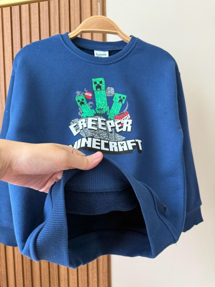 MineCraft Baskılı Sweat (6-14 yaş)