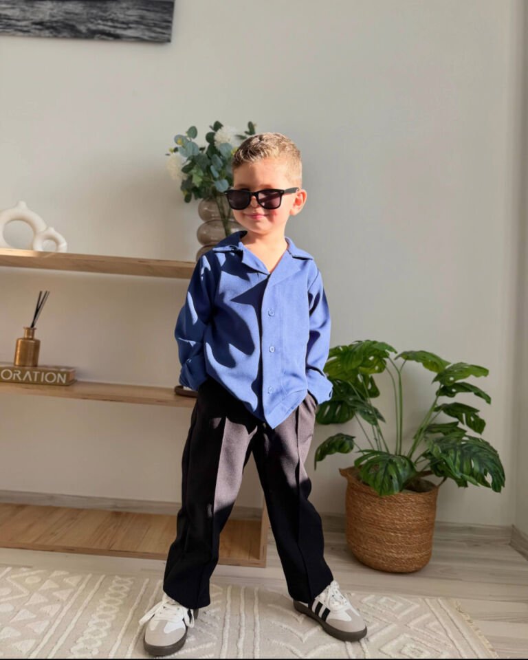 Mavi Double Kumaş Takım 9-10 YAŞ