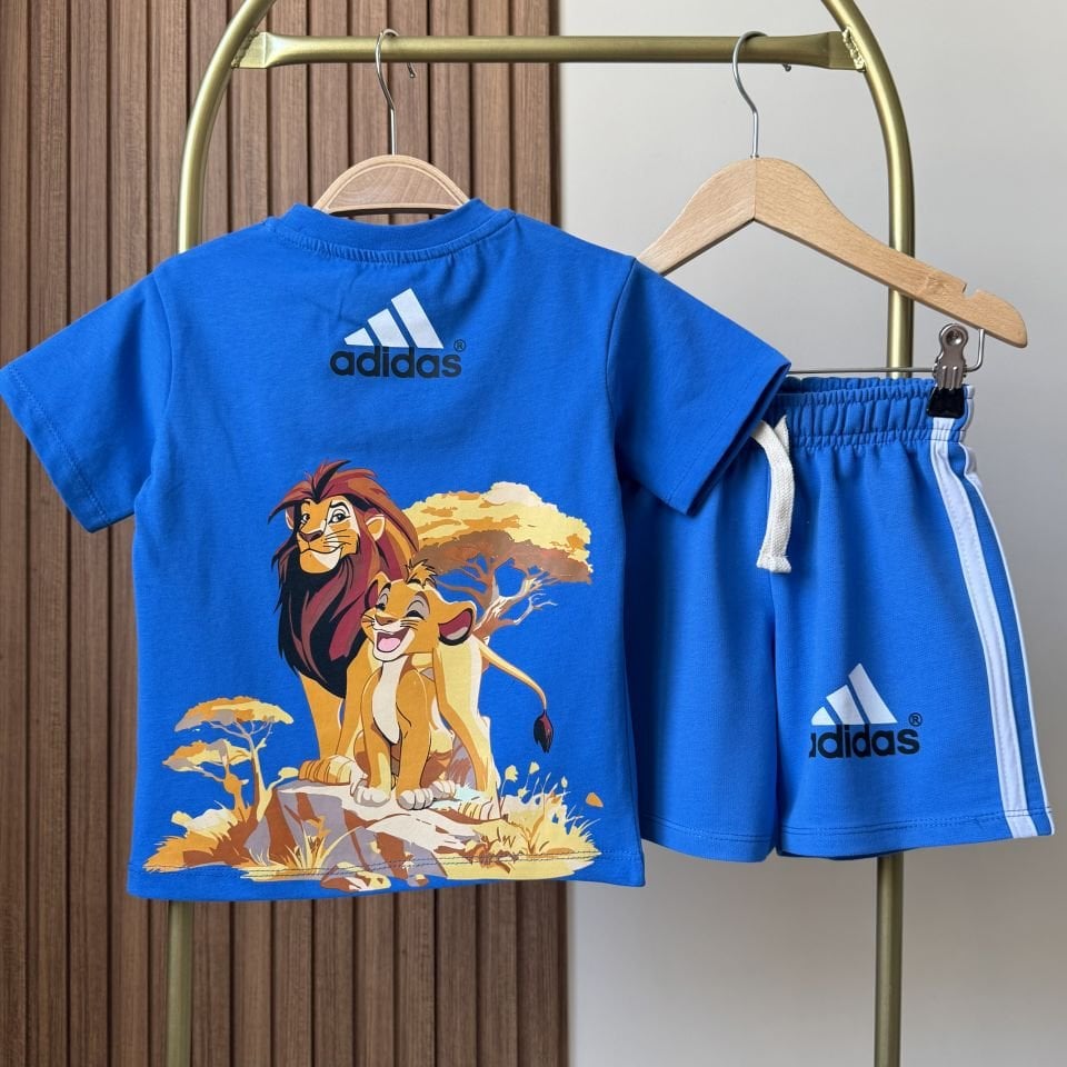 Mavi lion Baskılı Takım