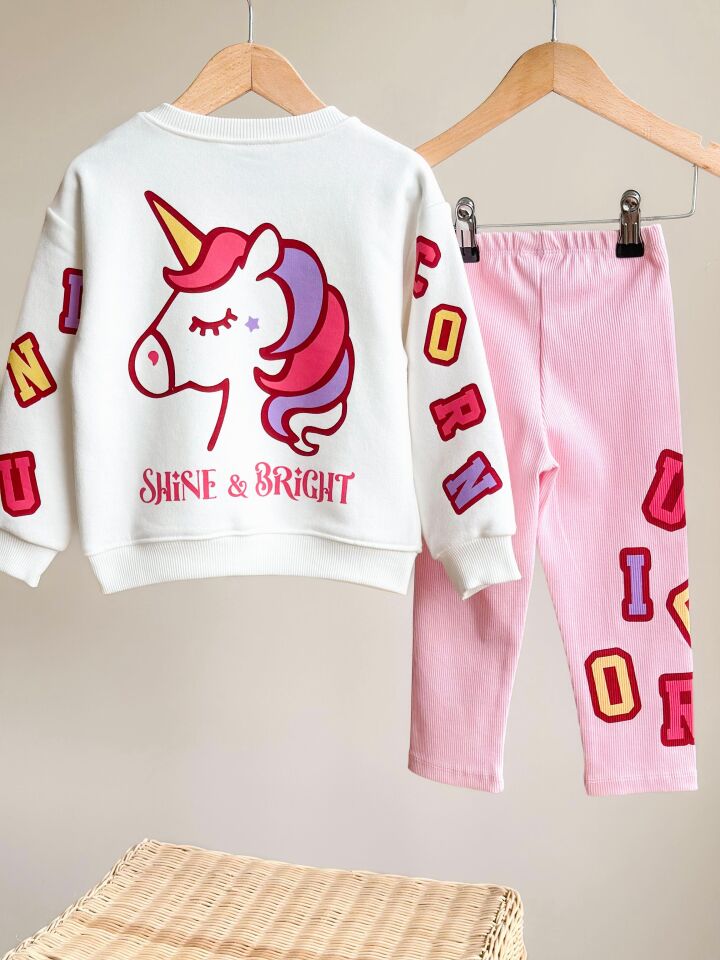 Unicorn Baskılı Takım