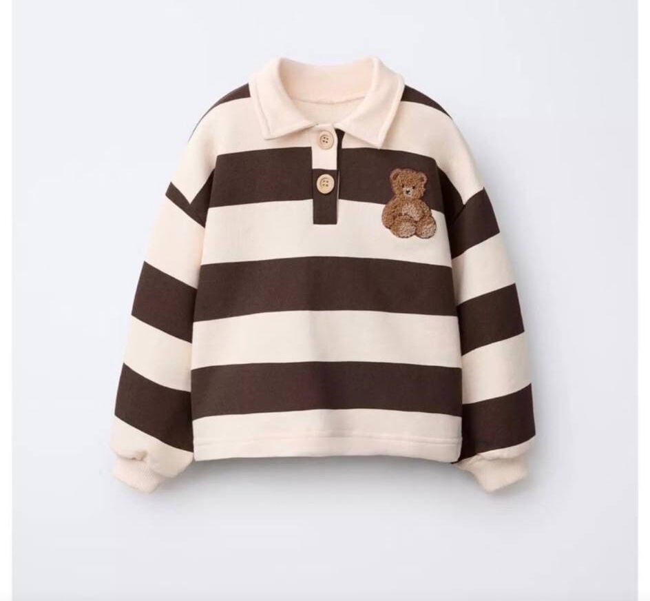 Polo Yakalı Bear Tshirt 6-7 YAŞ
