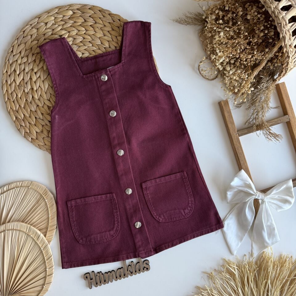 Bordo Gömlekli Jile 3-4 YAŞ