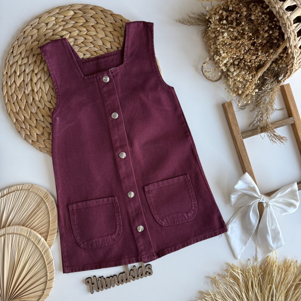 Bordo Gömlekli Jile 3-4 YAŞ