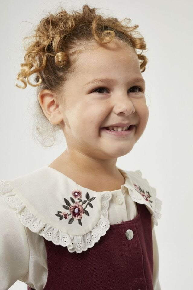 Bordo Gömlekli Jile 3-4 YAŞ