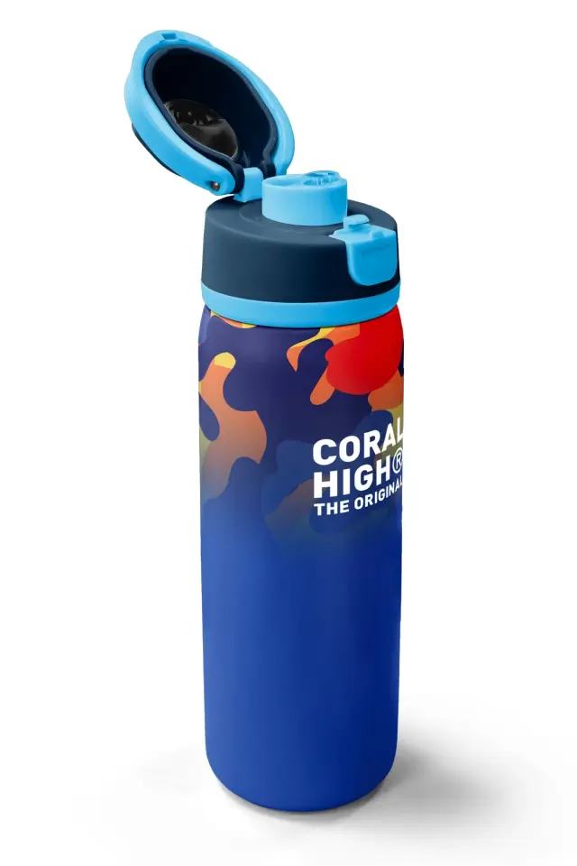 Coral High Saks Kamuflaj Desenli Pipetli ve Direkt İçim Çelik Termos 800 ml 38517 Adet