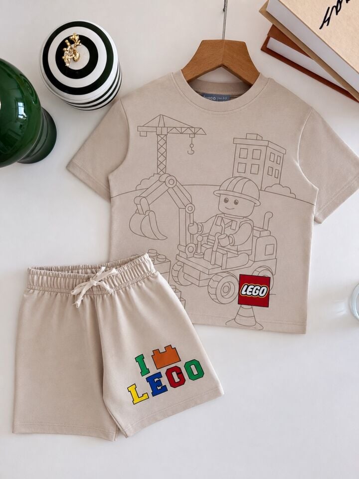 Lego Ekru Baskılı Takım 2-3 YAŞ
