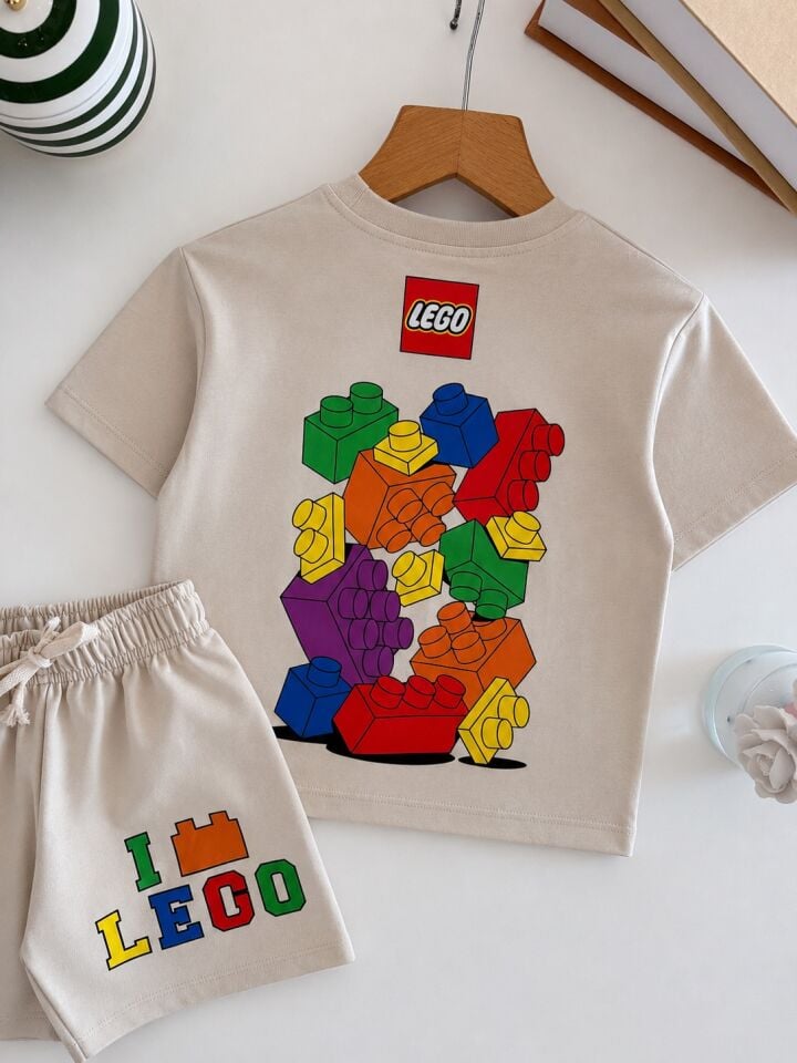 Lego Ekru Baskılı Takım 2-3 YAŞ