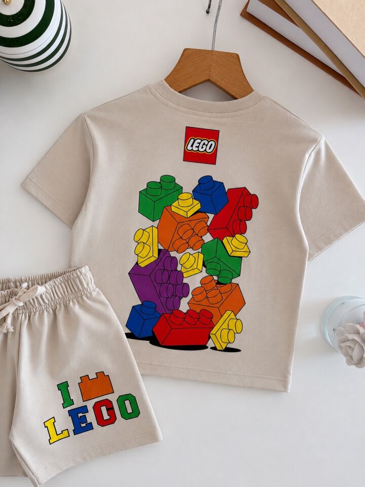 Lego Ekru Baskılı Takım 2-3 YAŞ