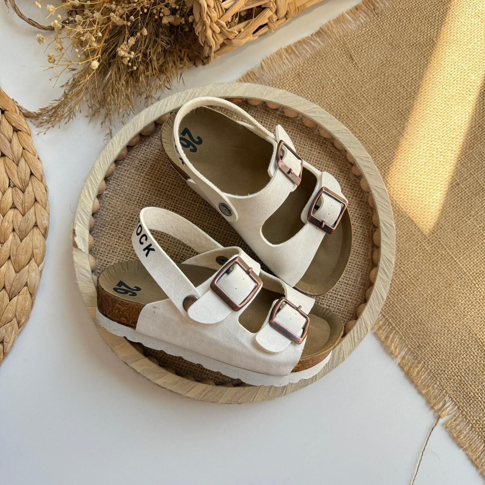 Bej Rengi Sandalet 22