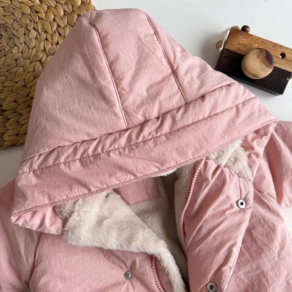 Pembe YÜnlü Mont