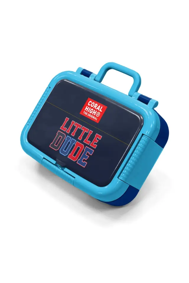 Coral High Kids Lacivert Little Dude Baskılı Desenli Paslanmaz Çelik Beslenme Kabı 39119 Adet