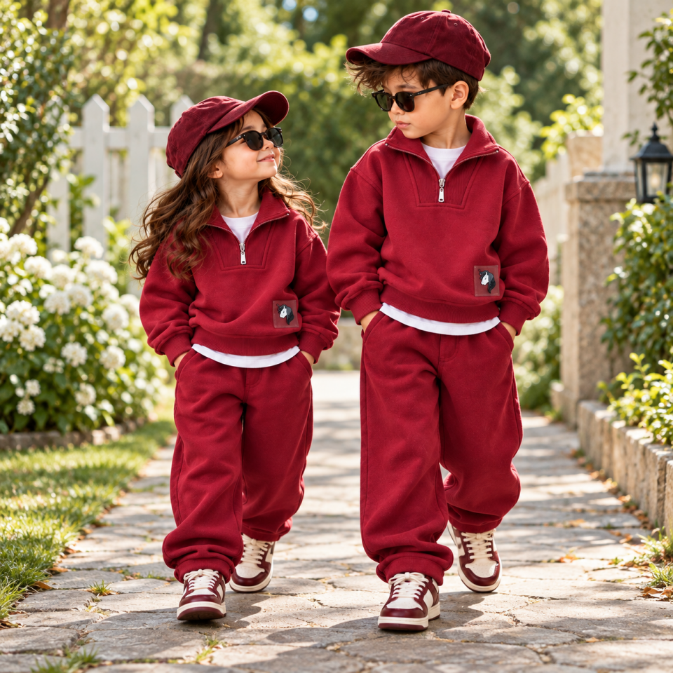 Bordo Dik Yaka Unicorn Takım 7-8 YAŞ