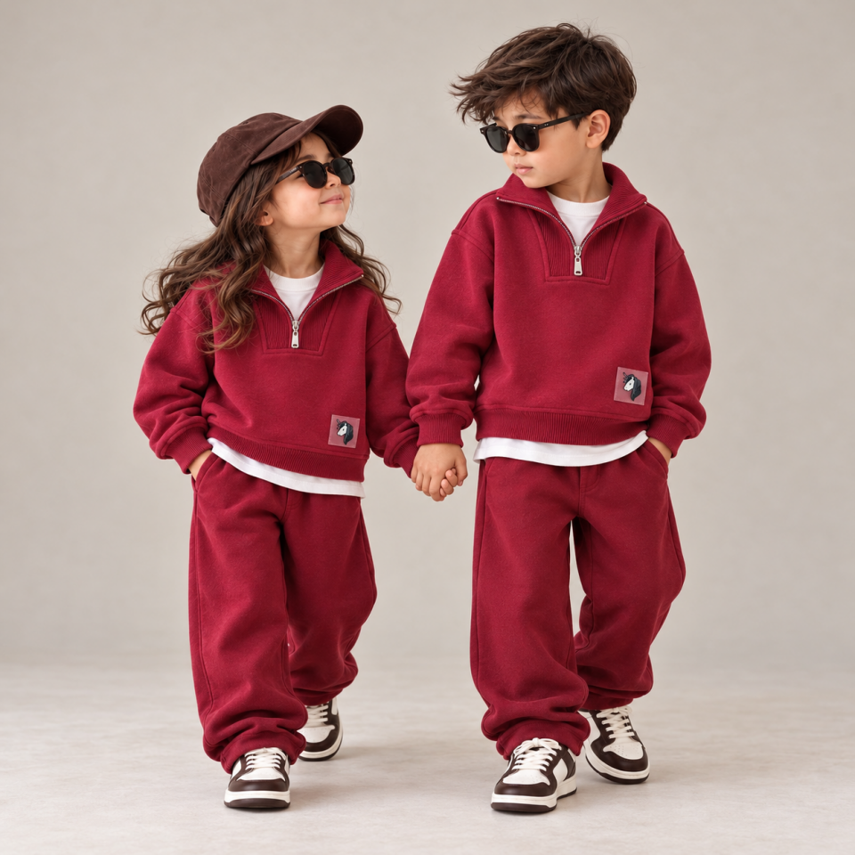 Bordo Dik Yaka Unicorn Takım 7-8 YAŞ