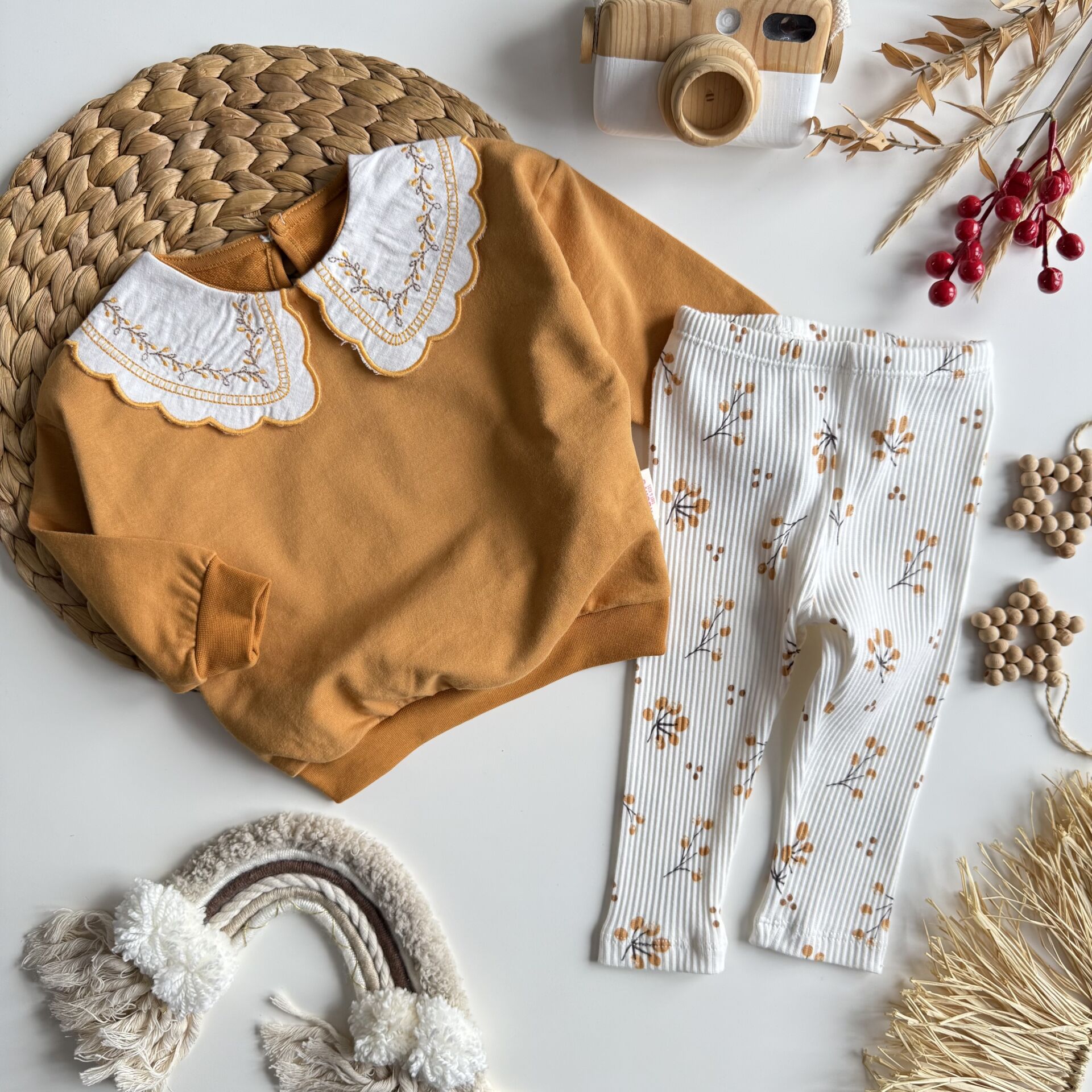 BEBE YAKA TAYTLI 2 Lİ TAKIM 6-24 AY 12-18 AY