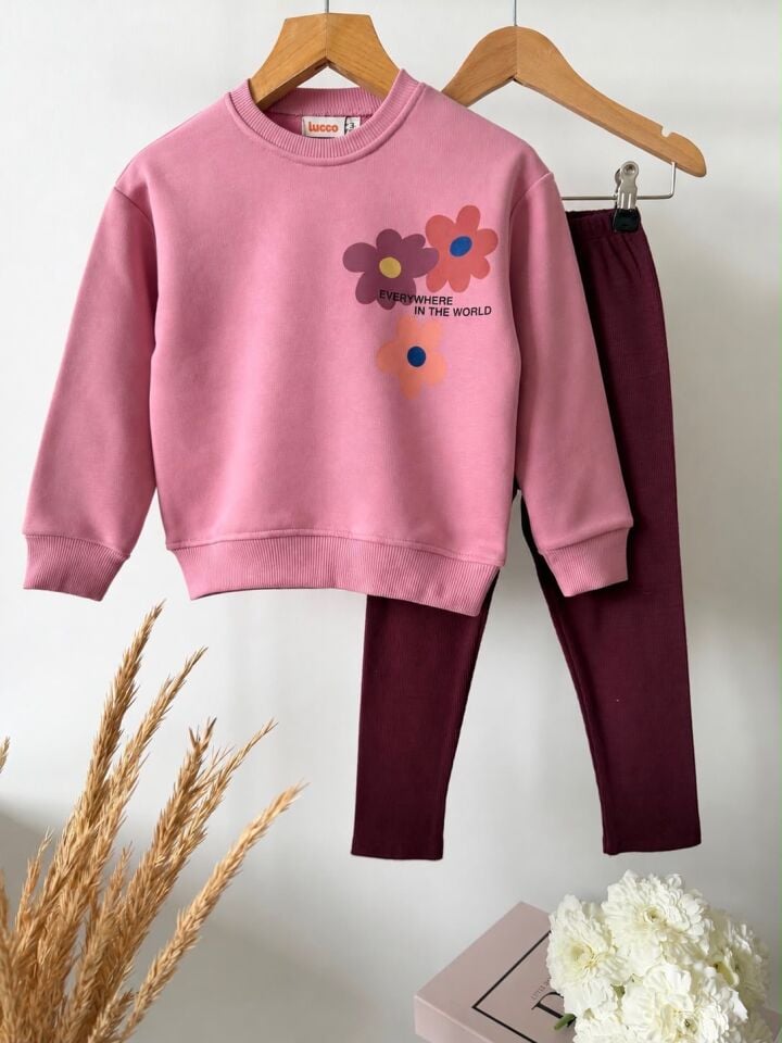 Mürdüm Çicekli Taytlı Takım 7-8 YAŞ