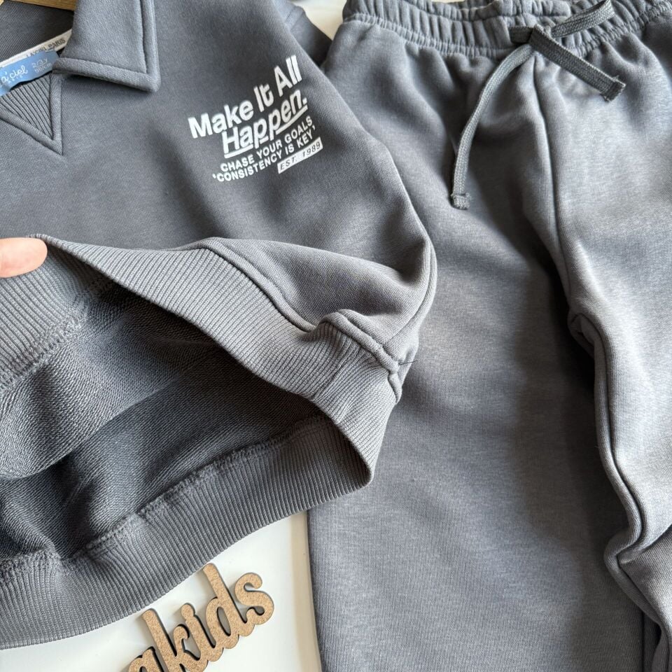 Laciel Paris Yakalı Antrasit Takım 6-7 YAŞ