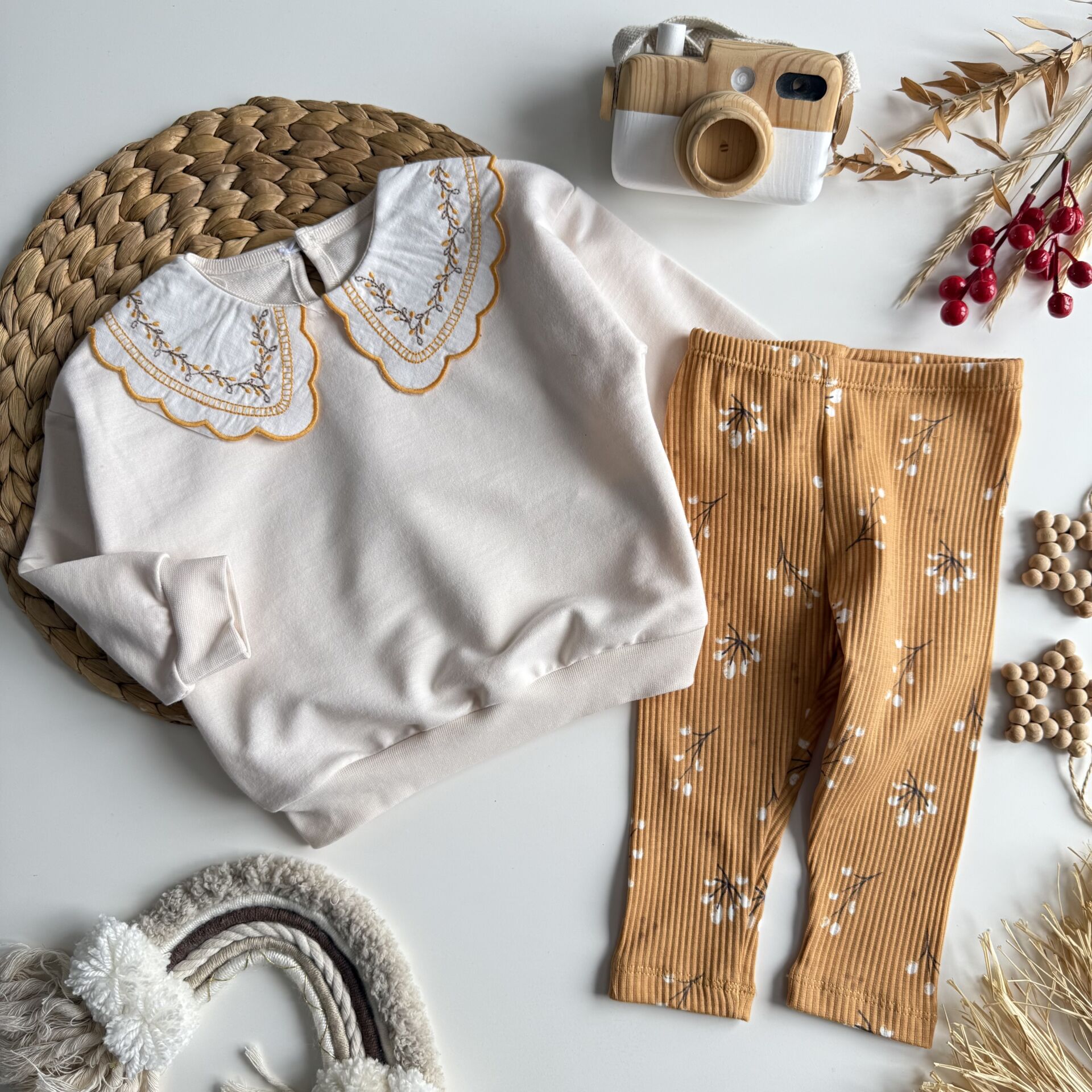 BEBE YAKA TAYTLI 2 Lİ TAKIM 6-24 AY 9-12 AY